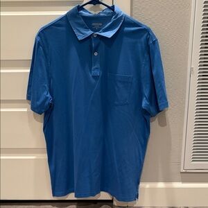 Vineyard and vines Men's Blue Polo Shirt size medium front pocket